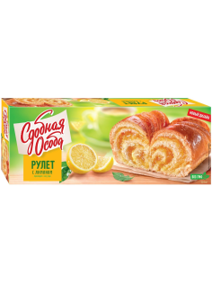 Рулет Сдобная Особа Черемушки с лимоном, 400г