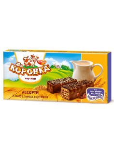 Торт Коровка вафельный ассорти, 180г