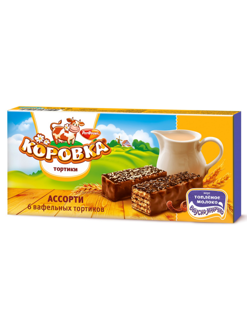 Торт Коровка вафельный ассорти, 180г