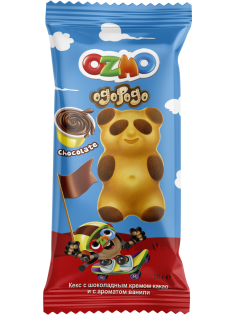 Кекс Ozmo Ogopogo с шоколадным кремом какао и с ароматом ванили, 30г