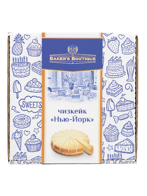 Торт Bakers Boutique Чизкейк Нью Йорк 16 порций замороженный, 1.7кг