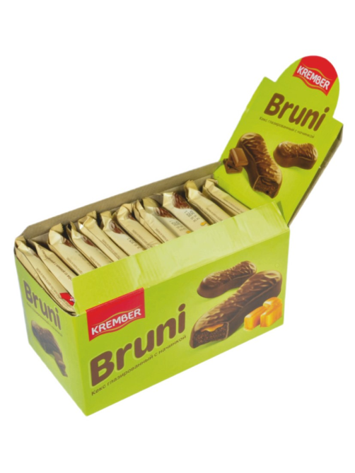 Кекс Krember Bruni глазированный с карамелью, 40г