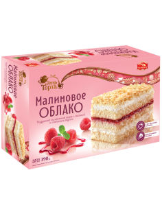 Торт Черемушки День торта Малиновое облако, 390г