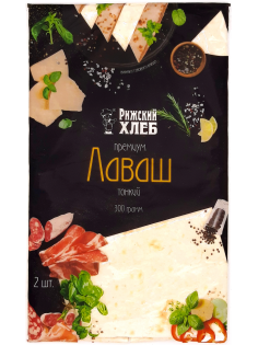 Лаваш Рижский хлеб Премиум тонкий (150г х 2шт), 300г