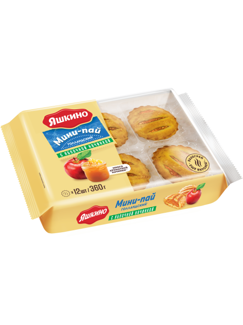 Мини-пай Яшкино с яблочной начинкой, 360г