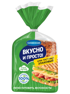 Хлеб Коломенский тостовый злаковый, 250г