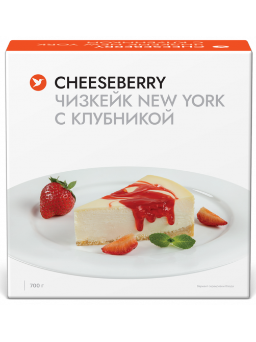 Чизкейк Cheeseberry с клубникой замороженный, 700г