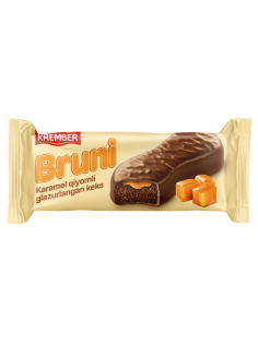 Кекс Krember Bruni глазированный с карамелью, 40г