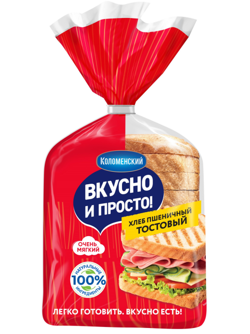 Хлеб Коломенский Тостовый пшеничный, 320г