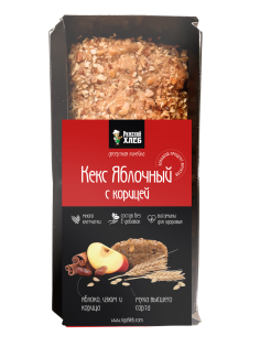 Кекс Рижский хлеб яблочный с корицей, 350г