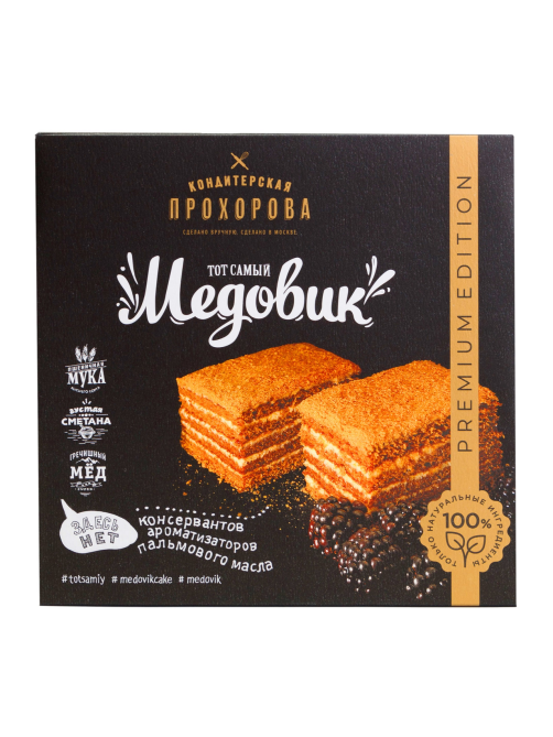 Торт Кондитерская Прохорова Медовик, 500г