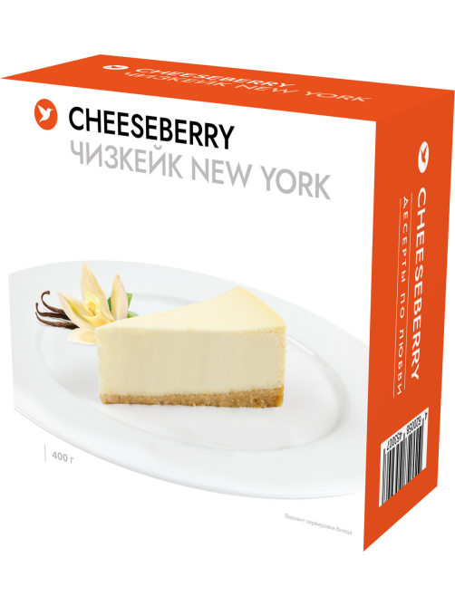 Чизкейк Cheeseberry New York без нарезки замороженный, 400г
