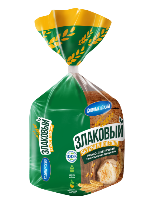 Хлеб Коломенский злаковый ржано-пшеничный с пророщенным зерном ржи, 300г