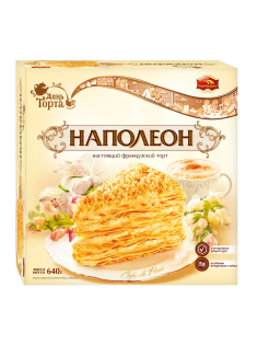 Торт Черемушки День торта Наполеон, 640г