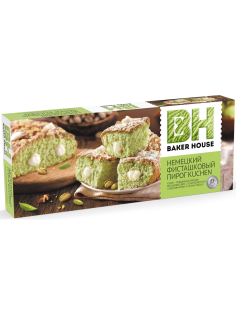 Пирог Baker House Kuchen Фисташковый бисквитный, 350г