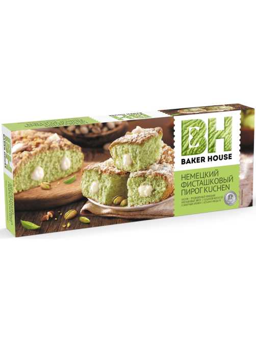 Пирог Baker House Kuchen Фисташковый бисквитный, 350г