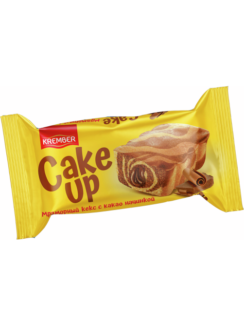 Кекс Krember Cake Up мраморный с какао начинкой, 50г