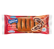 Рулет Мастер Пирогов с маком и изюмом, 250г