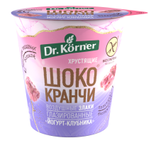 Продукт хрустящий зерновой Шококранчи Dr. Korner злаковые Клубничные с йогуртом, 40г
