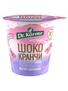 Продукт хрустящий зерновой Шококранчи Dr. Korner злаковые Клубничные с йогуртом, 40г