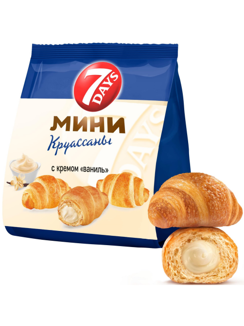 Мини-круассаны 7 Days Ваниль, 123г
