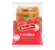Слойка Хлебный дом Сладкая клубника, 55г