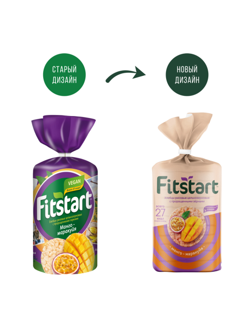 Хлебцы Мистраль Fitstart рисовые манго-маракуйя, 100г