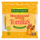 Лепешка мексиканская Delicados Тортилья пшеничная со вкусом сыра 25см 6шт, 400г