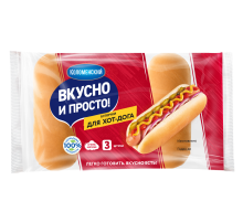 Булочки для хот-догов Коломенский (60г х 3шт), 180г