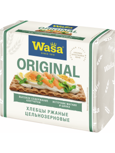 Хлебцы Wasa ржаные цельнозерновые, 205г