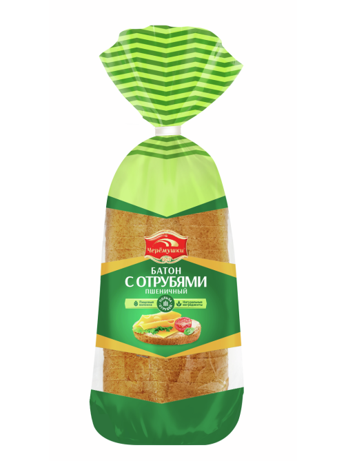 Батон Черемушки с пшеничными отрубями, 350г