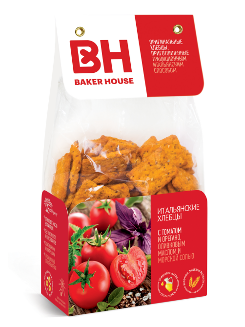 Хлебцы Baker House с томатом и орегано, 250г