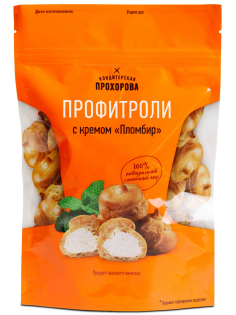 Профитроли Кондитерская Прохорова с пломбирным кремом, 170г