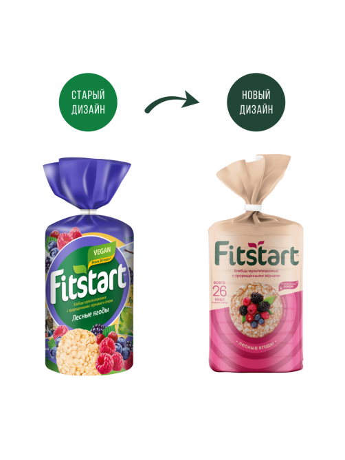 Хлебцы Fitstart мультизлаковые лесные ягоды, 100г