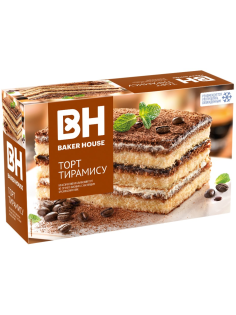 Торт Baker House Тирамису бисквитный, 350г