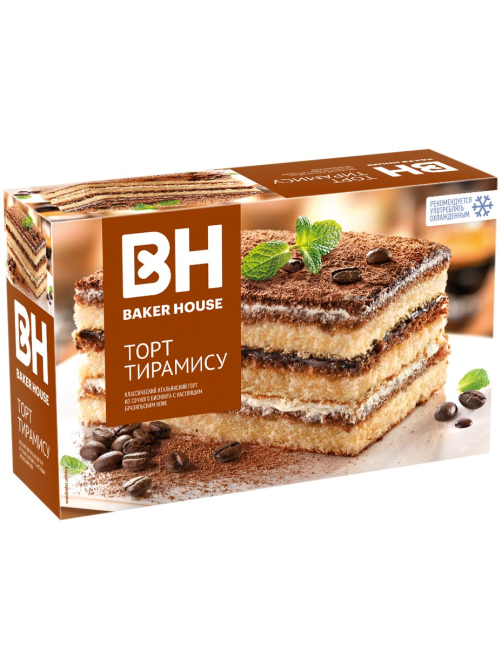 Торт Baker House Тирамису бисквитный, 350г