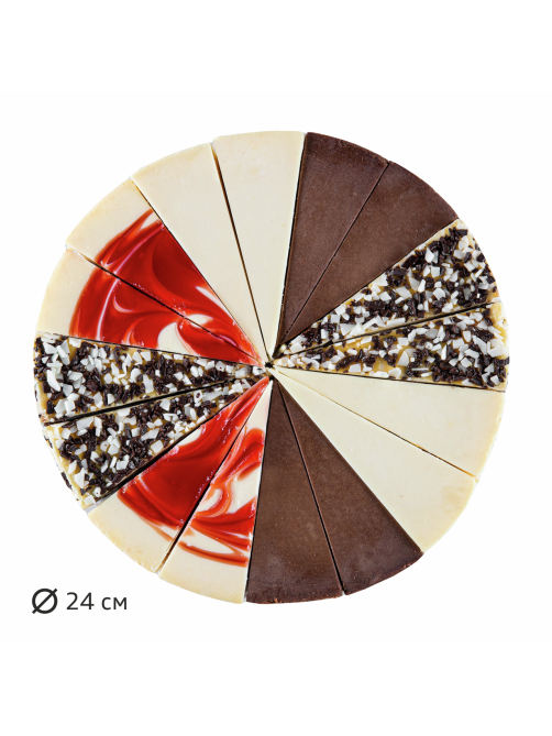 Чизкейк Cheeseberry ассорти замороженный 16 порций 4 вкуса, 1.66кг