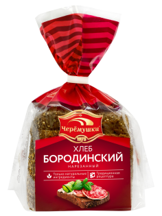 Хлеб Черемушки Бородинский в нарезке, 390г