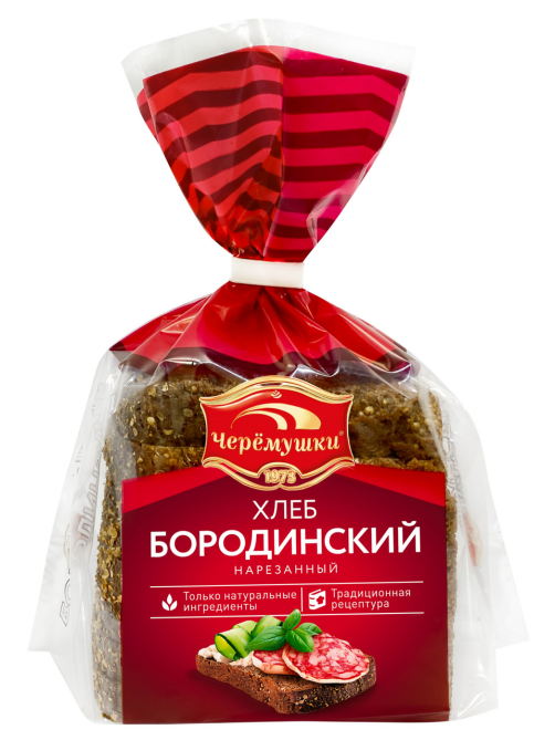 Хлеб Черемушки Бородинский в нарезке, 390г