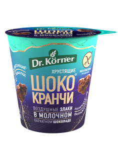 Продукт хрустящий зерновой Шококранчи Dr. Korner кукурузно-рисовые в молочном шоколаде, 40г