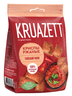 Сухарики Круазетт Криспы ржаные Тайский чили, 70г