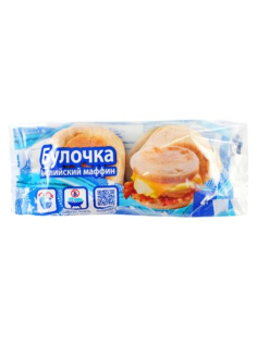 Булочка Bimbo Английский маффин 4шт, 60г