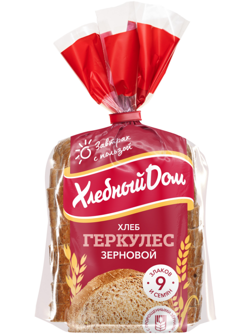 Хлеб Хлебный дом Геркулес зерновой формовой, 250г