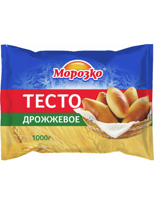 Тесто Морозко дрожжевое замороженное, 1кг
