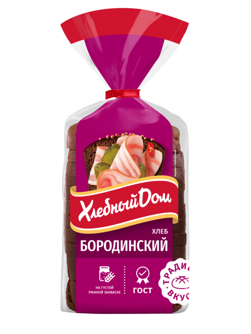 Хлеб Хлебный дом Бородинский, 400г