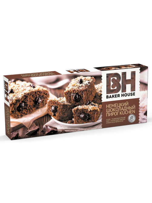Пирог Baker House Kuchen Шоколадный бисквитный, 350г