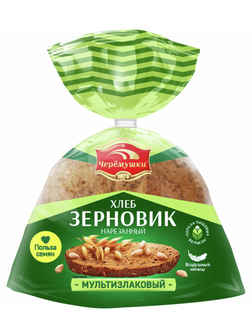 Хлеб Черемушки Зерновик ржано-пшеничный нарезной, 460г
