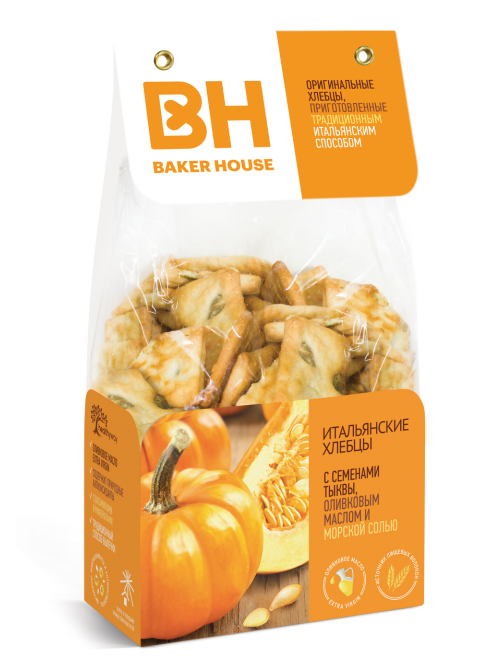 Хлебцы Baker House с семенами тыквы, 250г