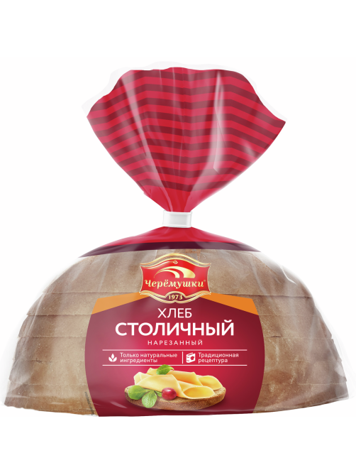 Хлеб Черемушки Столичный половинка нарезка, 330г