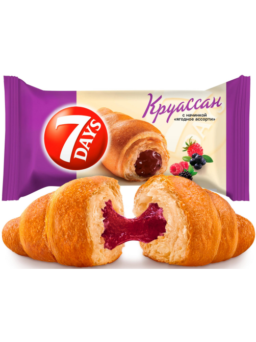 Круассан 7 Days ягодное ассорти, 65г